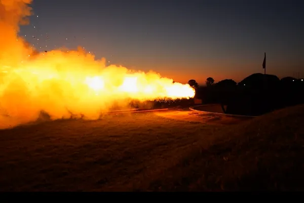 Canon Firing