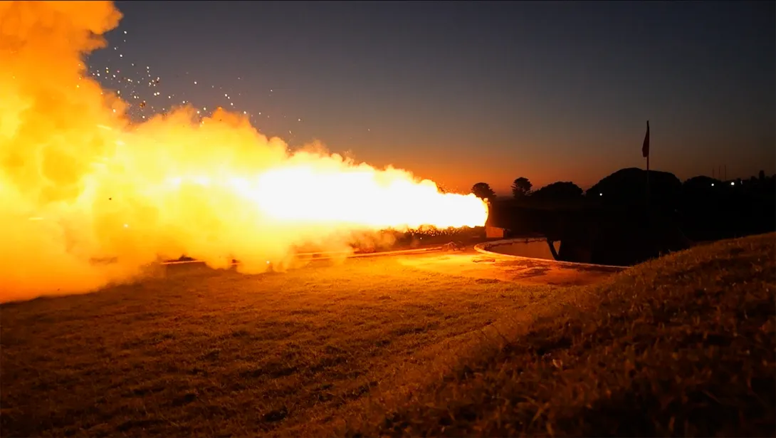 Canon Firing